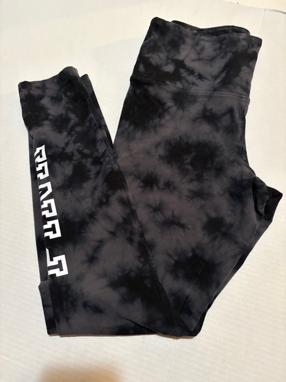 Black Tie-Dye Leggings